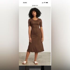 Everlane open backed Ribbed Dress xxs